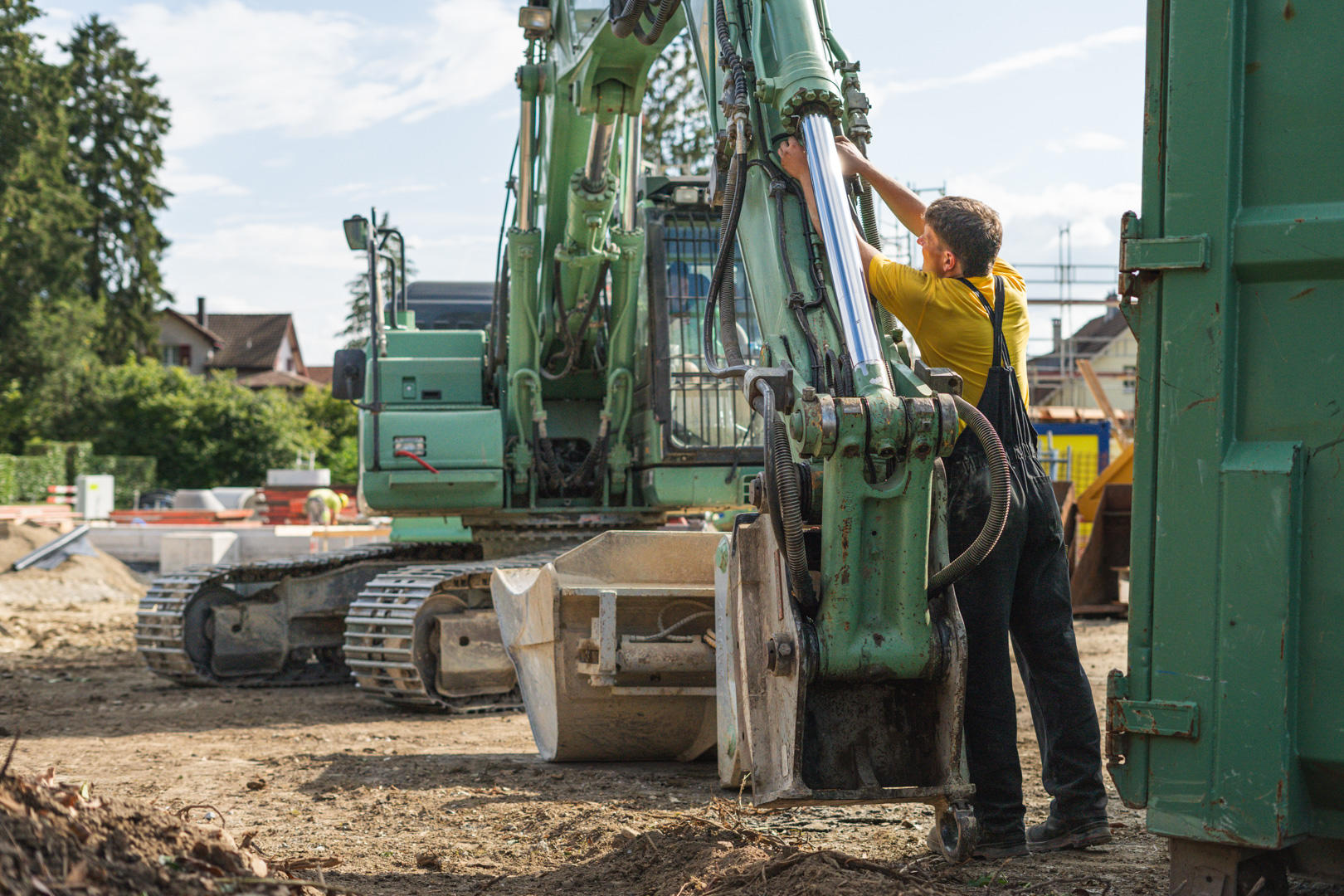 Heavy equipment maintenance