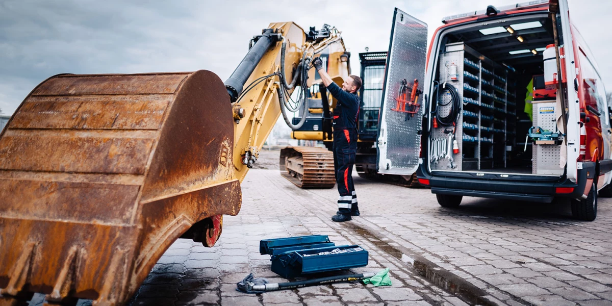 On-site machinery repairs